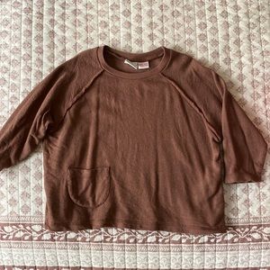 Zara brown sweatshirt (12 to 18 months)